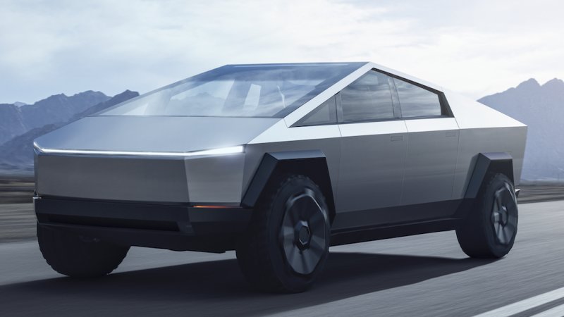 The Tesla CEO unveiled the company’s Cybertruck, an electric passenger vehicle, Los Angeles